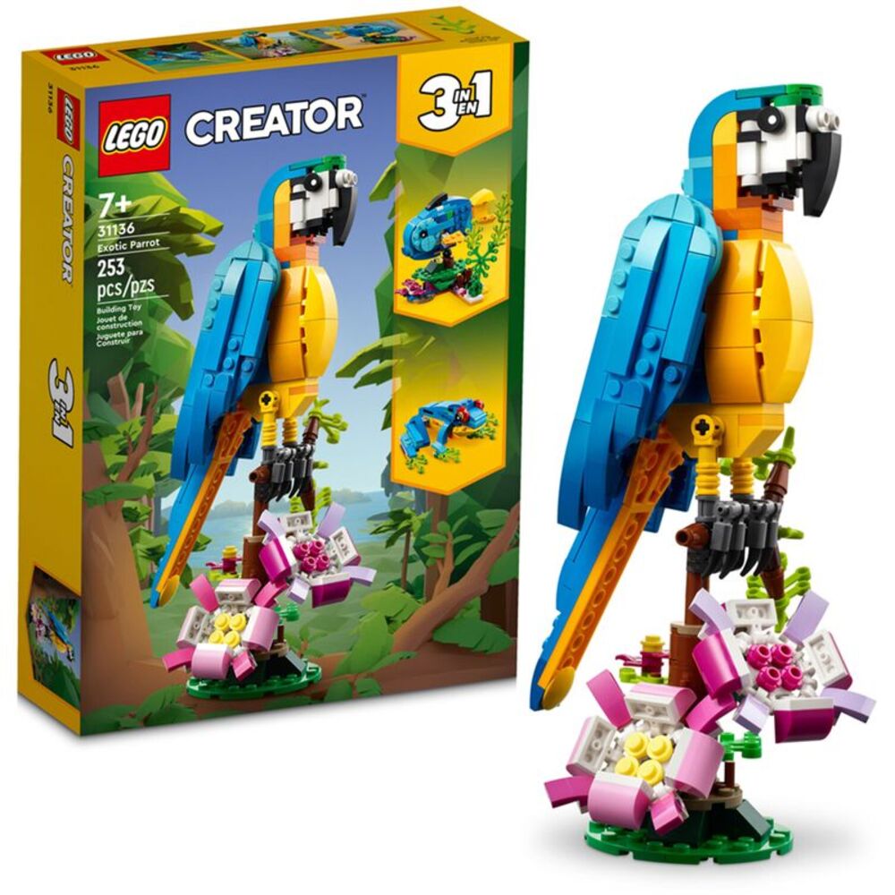 LEGO® Creator Exotic Parrot, 3-in-1 31136 COLLECTIBLES